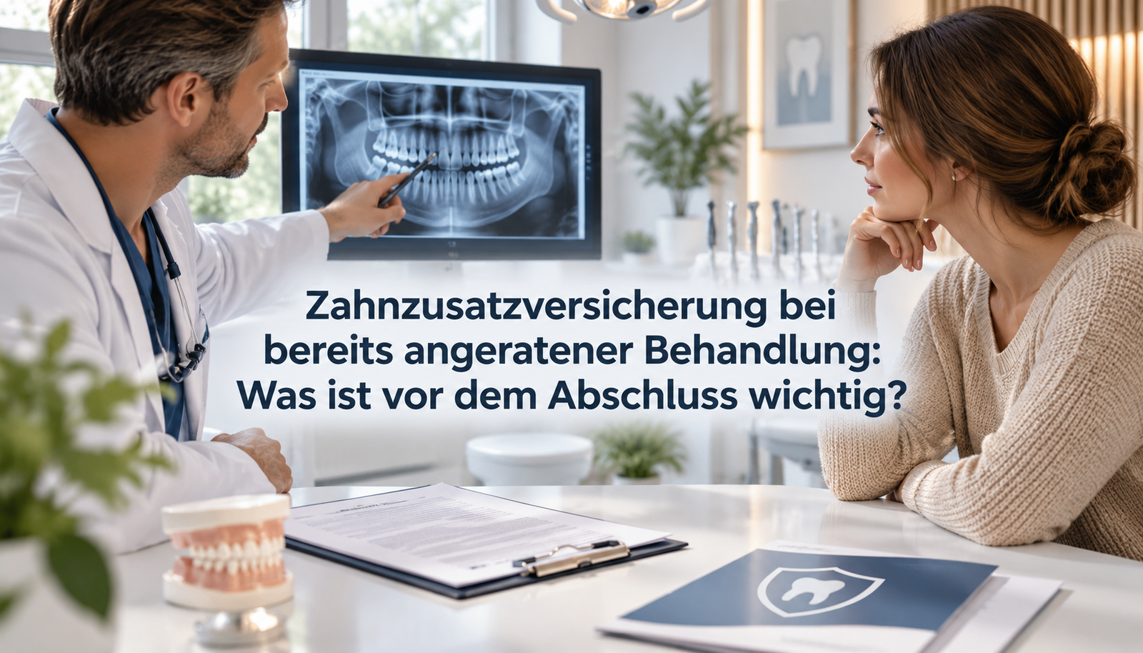 Zahnzusatzversicherung bei bereits angeratener Behandlung: Was ist vor dem Abschluss wichtig?