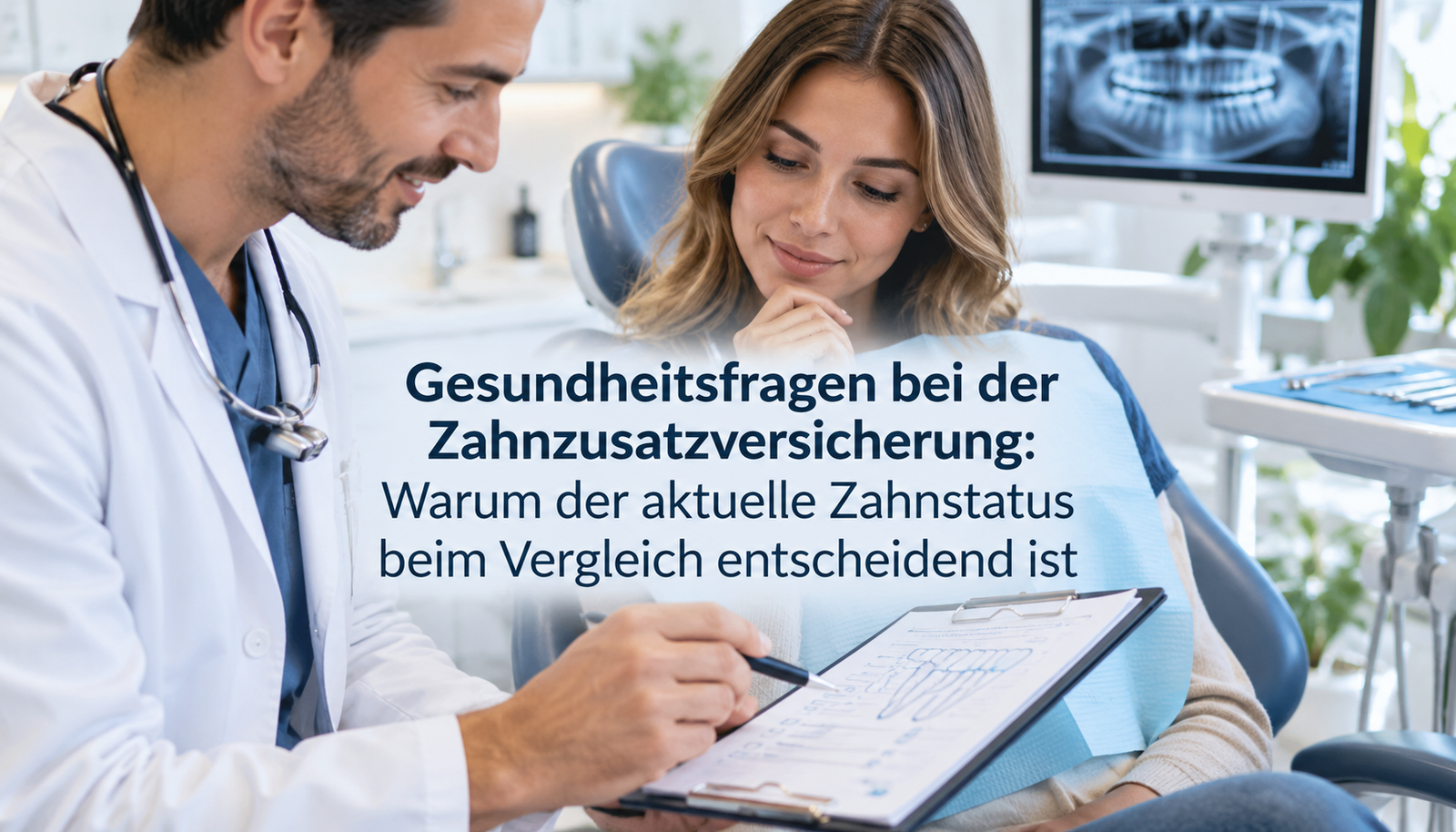 Gesundheitsfragen bei der Zahnzusatzversicherung: Warum der aktuelle Zahnstatus beim Vergleich entscheidend ist