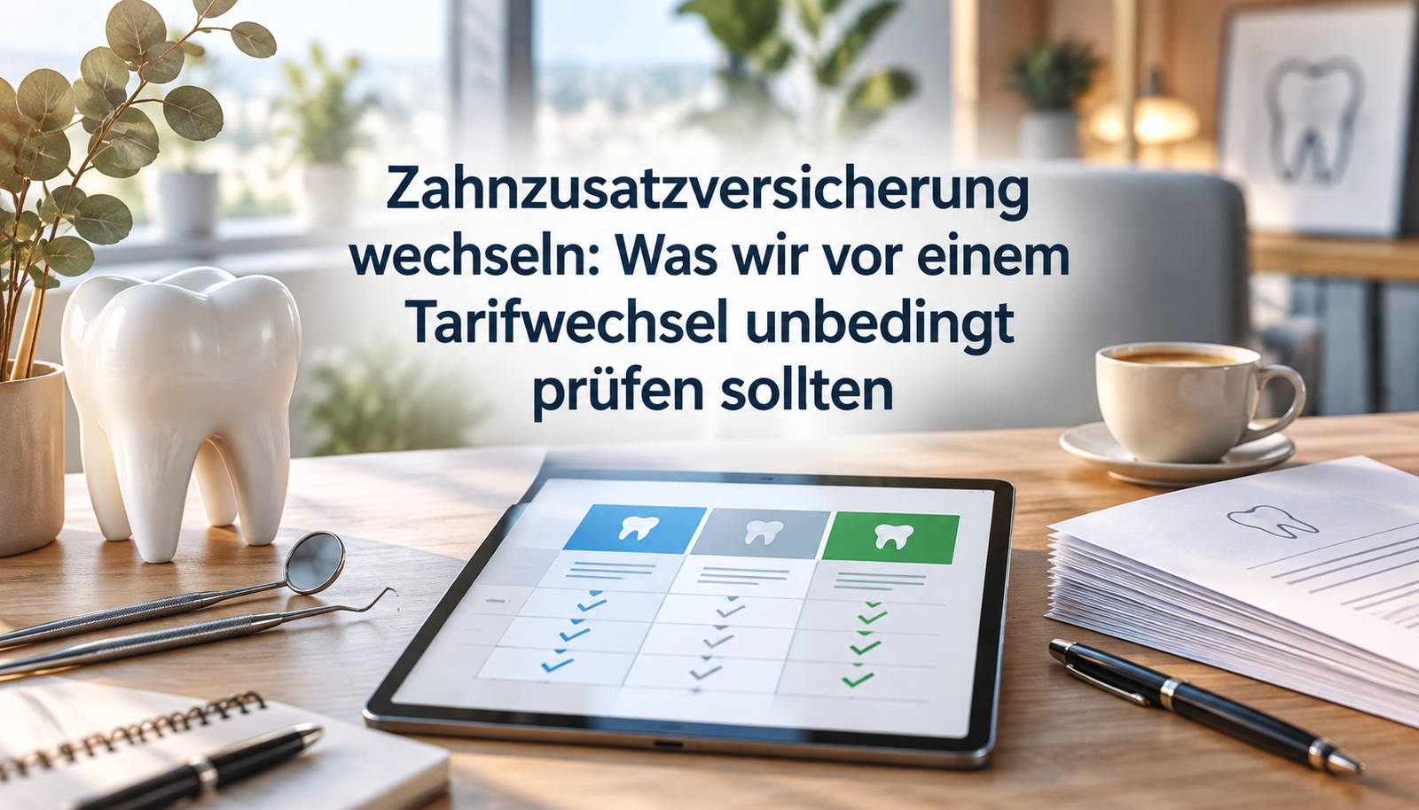 Zahnzusatzversicherung wechseln: Was wir vor einem Tarifwechsel unbedingt prüfen sollten